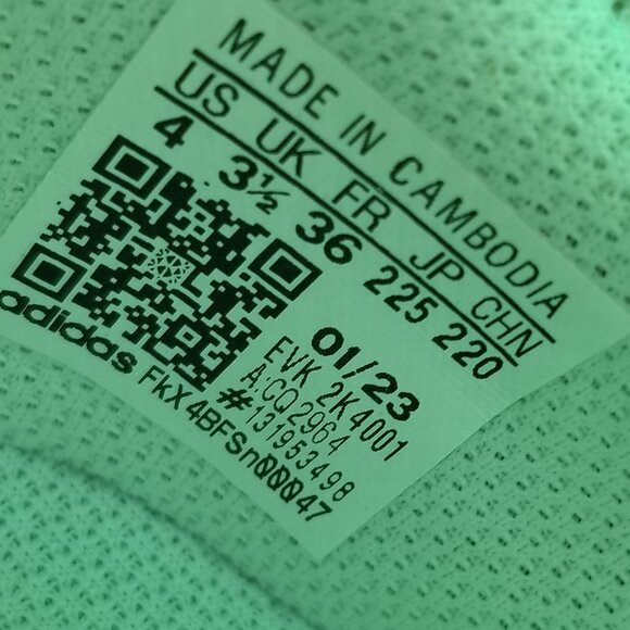 ADIDAS CQ2964 SIZE 4.5/Women 6 RUNNING SHOES Ortholite - Picture 8 of 8